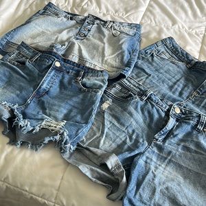 Jean shorts lot of Jean shorts all size 12 or 31 excellent condition